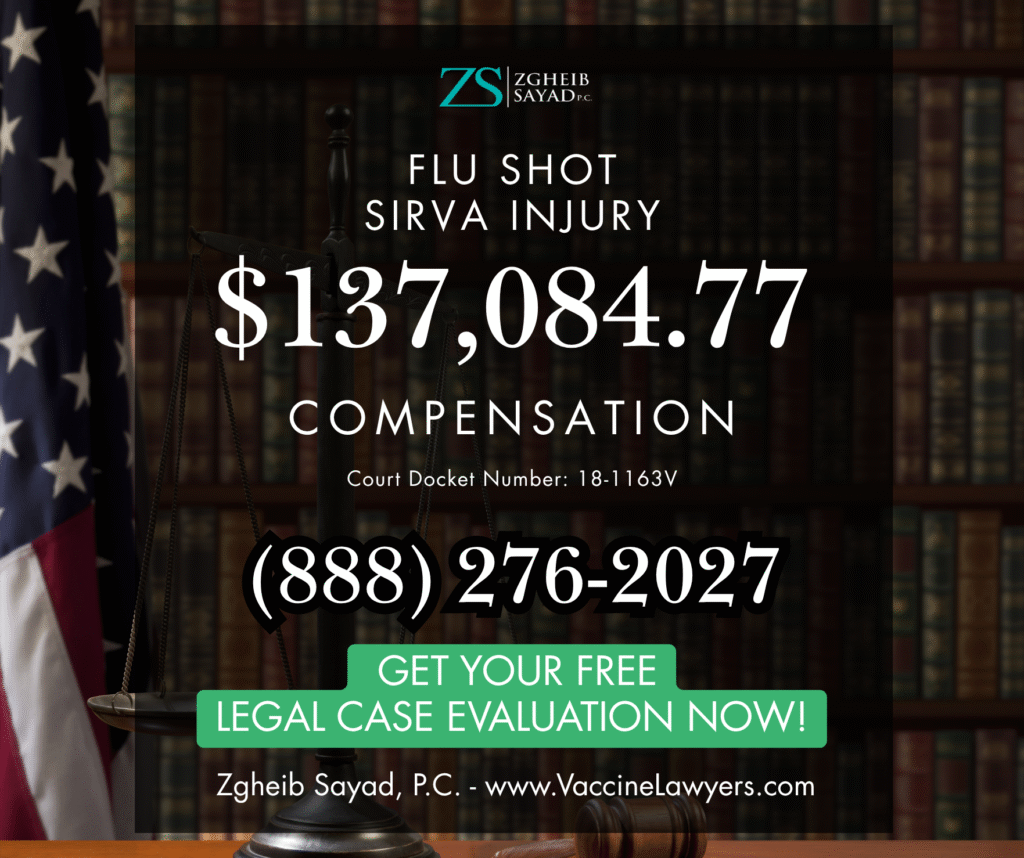 Flu Shot SIRVA Injury Lawyers Flu shot injury compensation