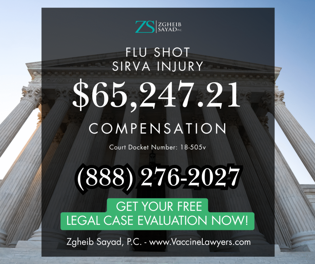 Flu shot injury compensation