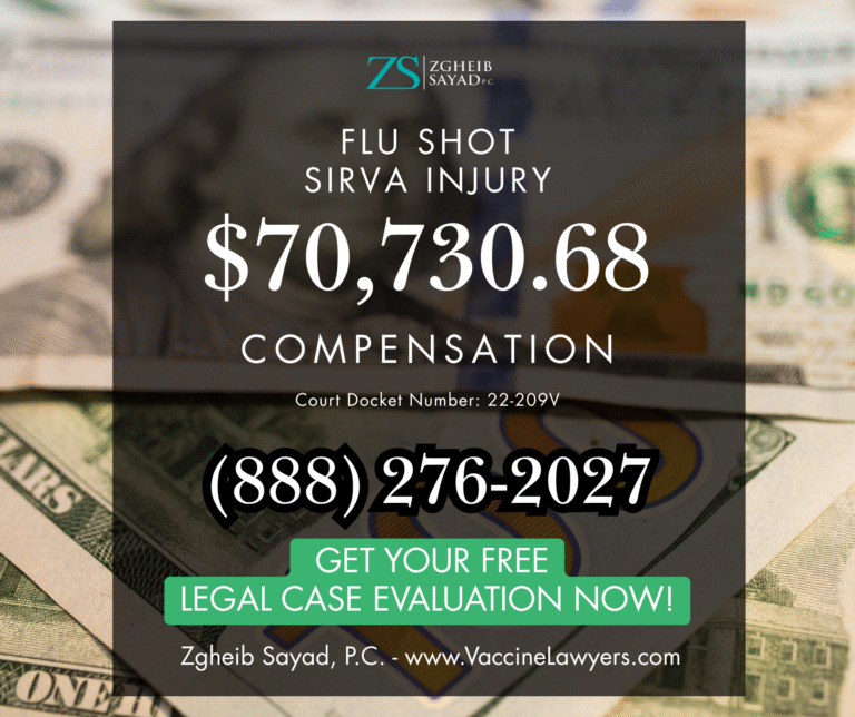 Flu Shot SIRVA Injury Vaccine Compensation Lawyers