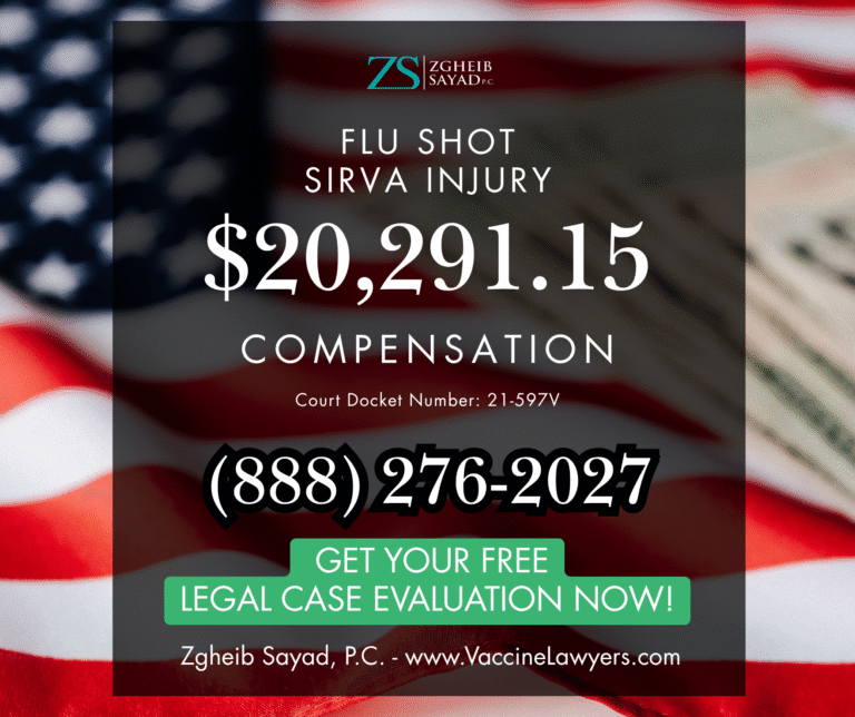 Flu Shot SIRVA Injury Vaccine Compensation Lawyers