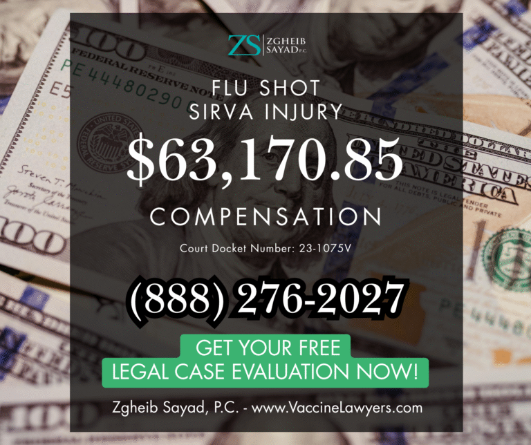Flu Shot SIRVA Injury Vaccine Compensation Lawyers