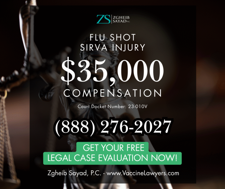 Flu Shot SIRVA Injury Vaccine Compensation Lawyers