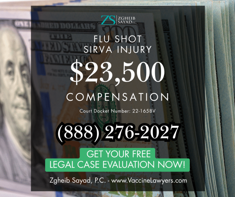 Flu Shot SIRVA Injury Vaccine Compensation Lawyers