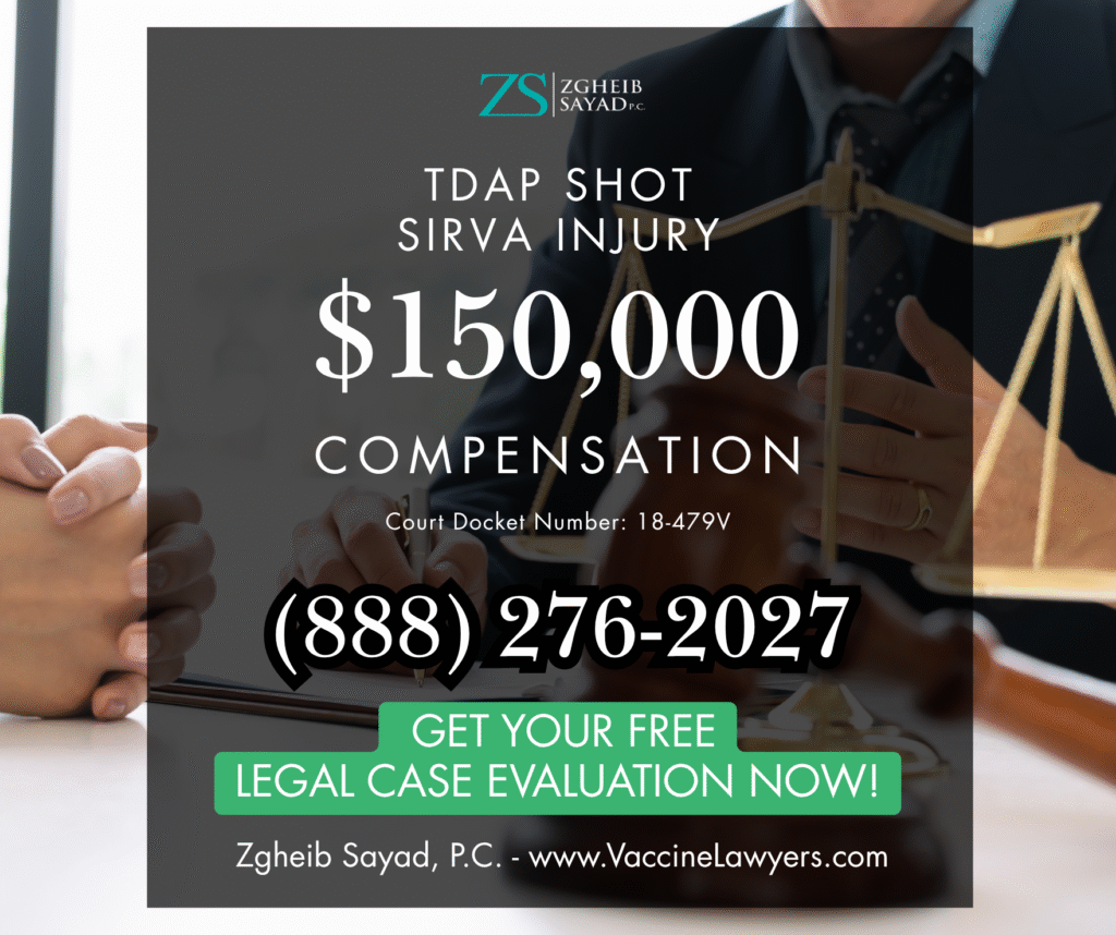 Flu shot causing SIRVA injury