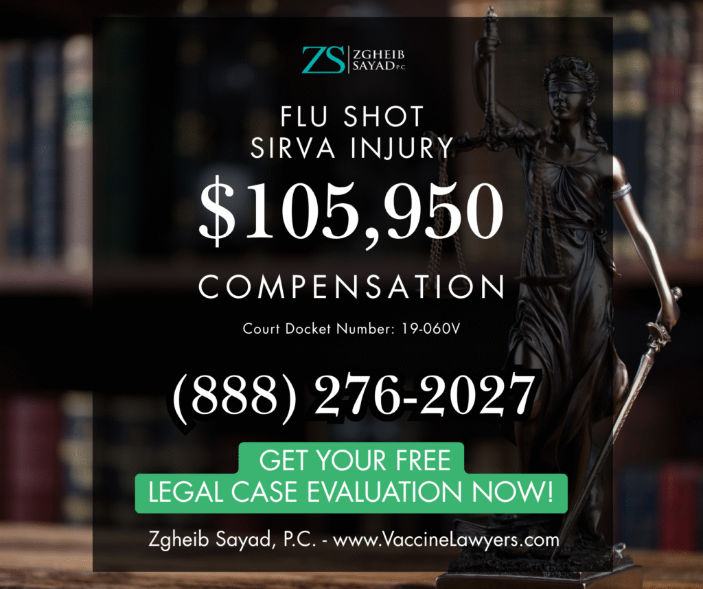 Flu shot being administered