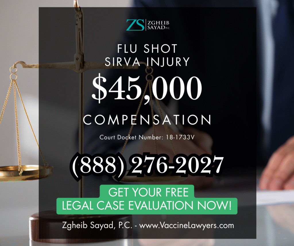 Flu shot causing arm pain