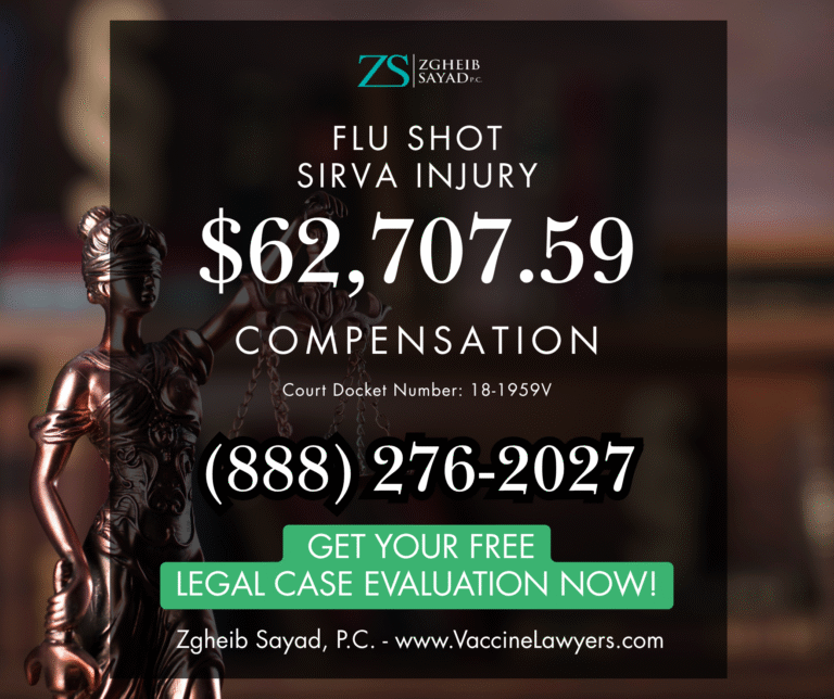 Flu Shot SIRVA Injury Vaccine Compensation Lawyers