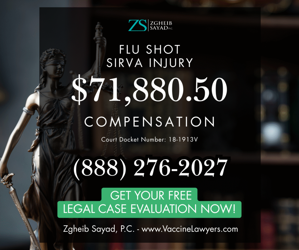 Flu Shot Injury Representation Flu shot causing shoulder pain