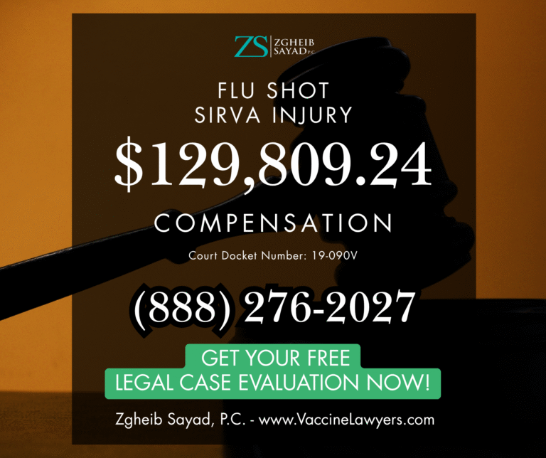 Flu Shot SIRVA Injury Vaccine Compensation Lawyers