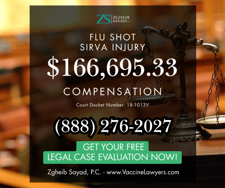 Flu Shot SIRVA Injury Vaccine Compensation Lawyers
