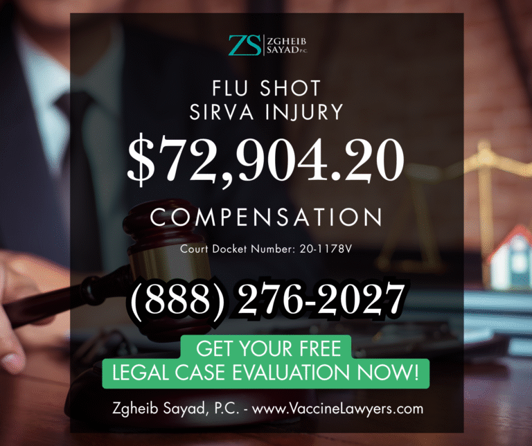 Flu Shot SIRVA Injury Vaccine Compensation Lawyers