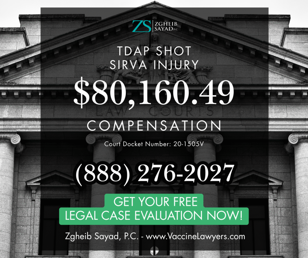 Flu shot being administered