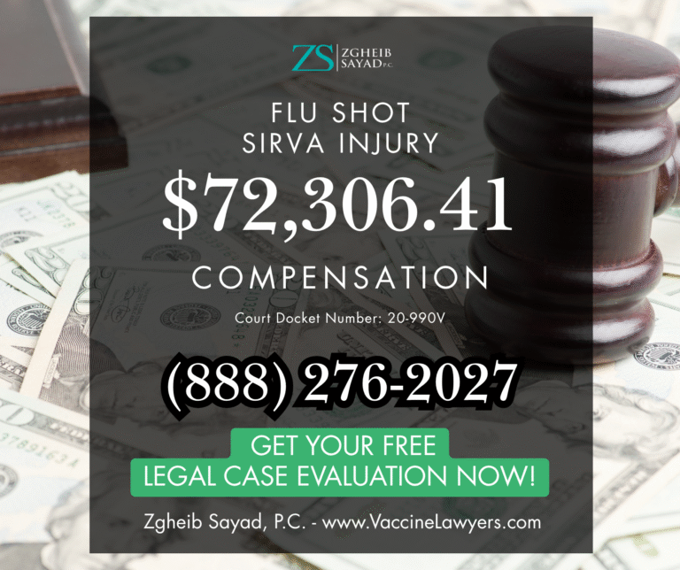 Flu Shot SIRVA Injury Vaccine Compensation Lawyers