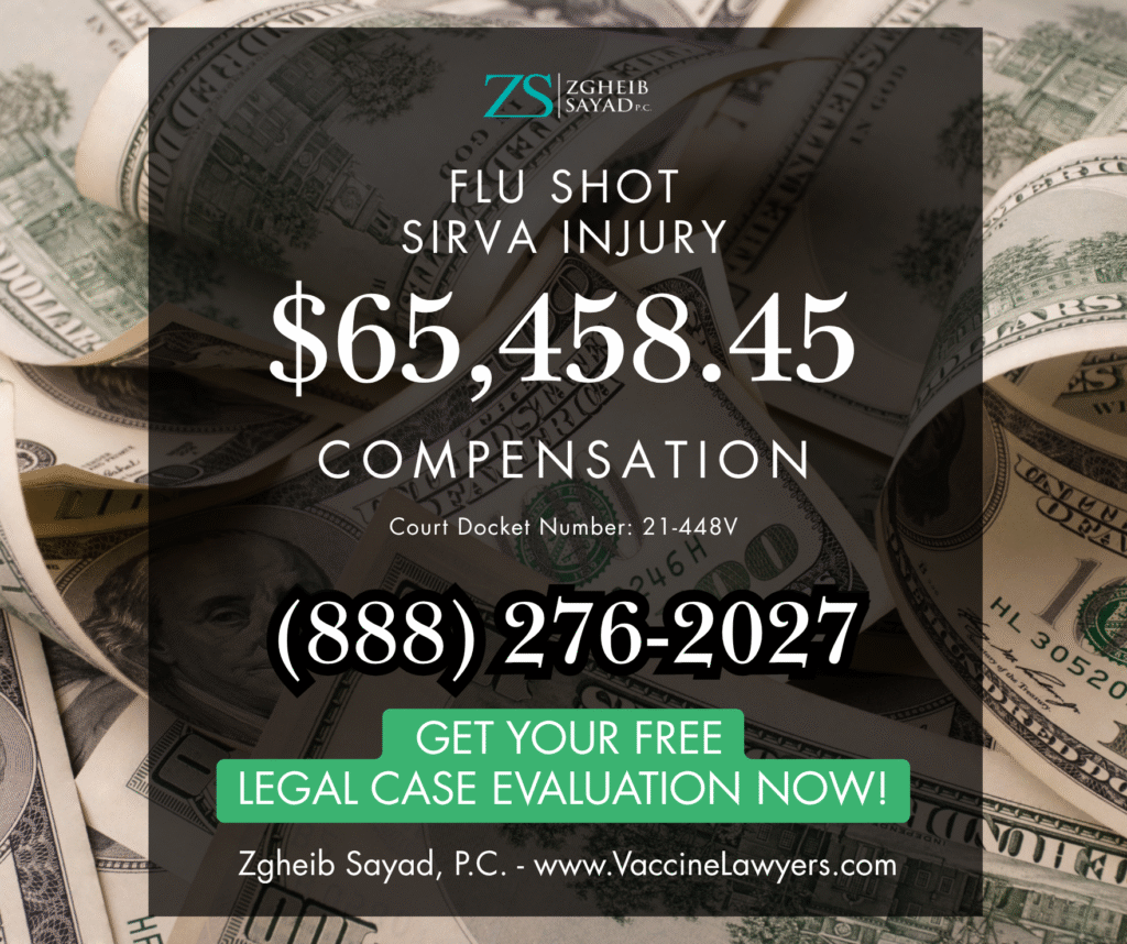 Flu shot injury illustration