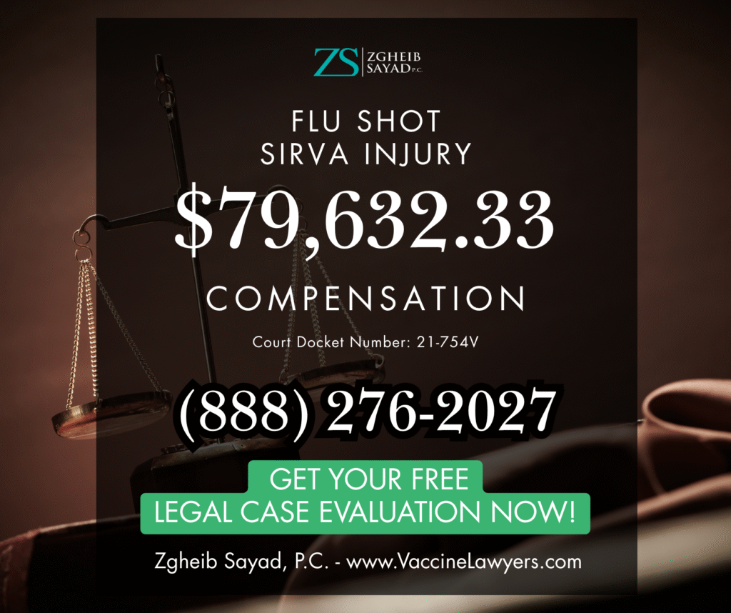 Flu shot injury illustration