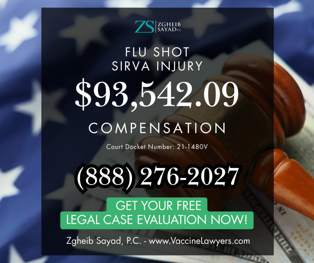 Flu shot administration close-up