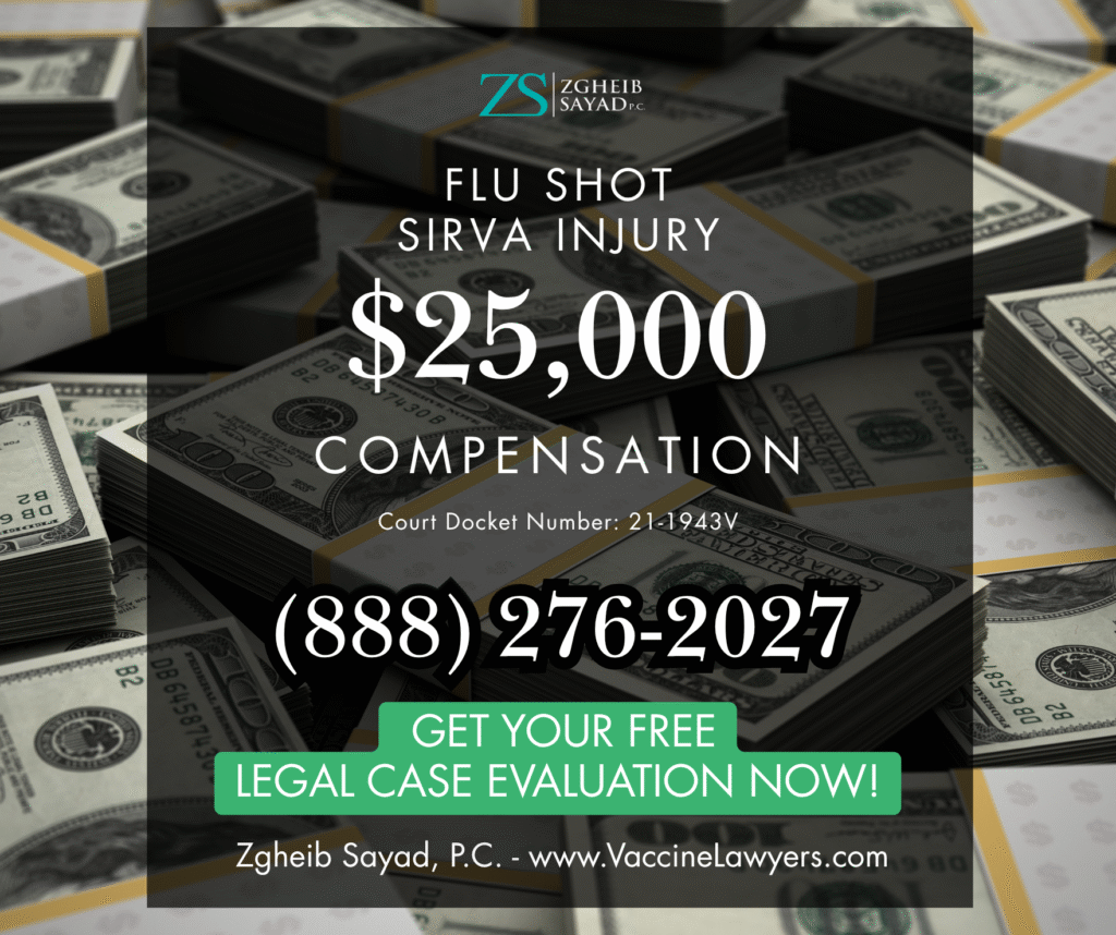 Flu shot injury consultation